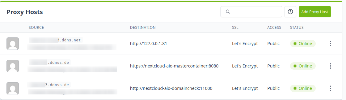 Proxy Hosts für die Installation in NPM
